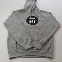 Gildan Dryblend Men's Gray Cotton Blend Drawstring Pullover Hoodie Sweatshirt S image 9