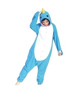 NWOT Unisex/Men&#39;s Blue Narwhal One Piece PJ/Costume Size XL - $26.99