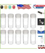 Transparent 10-Pack Quarter Coin Holders with Screw-on Tops for Secure S... - $420.09 MXN