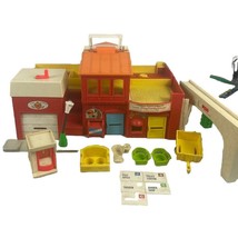 “Vintage 1970 Fisher-Price Main Street Village Garage/Shop/Fire Station ... - $70.13