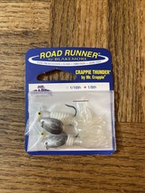 Road Runner Crappie Thunder 1/8 White /Pearl - £10.02 GBP