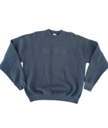Vintage Embossed Bud Light Sweatshirt Navy Pullover Fruit of the Loom sz XL - $419.78 MXN