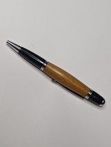 Gatsby Twist Pen Chrome Finish Teak Body Hand Turned Pen - £23.18 GBP