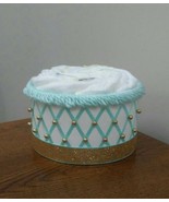 Tiffany Blue and Gold Prince Baby Shower 1 Tier Diaper Cake Centerpiece ... - £22.06 GBP