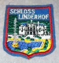 Schloss Linderhof German Souvenir Palace Travel Patch Ettal Germany - £4.67 GBP