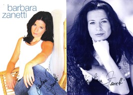 Barbara Zanetti Austrian Pop Singer 2x Hand Signed Photo s - £6.43 GBP