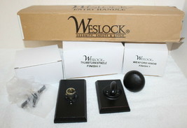 Weslock 7805-F10020 Wexford Hammered Oil Rubbed Bronze Door Knob ~ Tiny Dent - £63.94 GBP