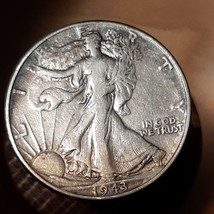 ½ Half Dollar Walking Liberty Silver Coin 1943 P Mint 50C KM#142 Philadelphia - £12.75 GBP