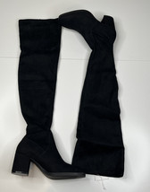 Divided H&amp;M NWOB women’s size 7 Black faux suede High Heel knee high boo... - £20.53 GBP