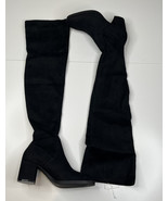Divided H&amp;M NWOB women’s size 7 Black faux suede High Heel knee high boo... - £20.34 GBP