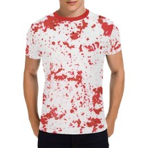 Blood Splatter Spatter Halloween  Men&#39;s All Over Print T-shirt (USA Size) - $27.00
