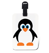 Luggage Tag PENGUIN Identification Label Suitcase Backpack ID Travel Charm - £9.40 GBP