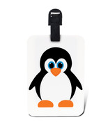 Luggage Tag PENGUIN Identification Label Suitcase Backpack ID Travel Charm - £9.38 GBP