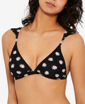 Hula Honey Juniors Daisy Dot Ruffled Bikini Top Size Small Color Black Multi - £10.96 GBP