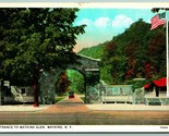 Ingresso A Watkins Glen New York Ny Unp Wb Cartolina I1 - $5.08