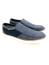 Gallery Seven Men Canvas Slip-on Boat Shoes- Indigo Blue, Size US 11M - £19.66 GBP