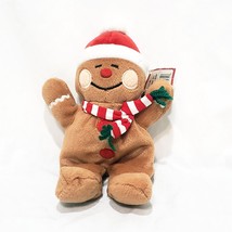 Christmas Gingerbread Man Sears Windsor Collection Plush Stuffed Animal 9&quot; - £14.85 GBP
