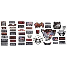 42pc Embroidered Motorcycle Patch Set - $1,076.53 MXN