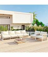 Modern Minimalist 7-Piece Metal Patio Sectional Sofa Set - $1,430.00