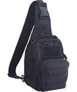 Fami Outdoor Tactical Bag Backpack, Military Sport Sling Shoulder, Black - $57.03 CAD
