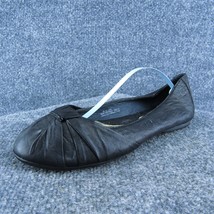 Born  Women Ballet Shoes Black Leather Slip On Size 8 Medium - £21.68 GBP