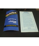 Vintage 1983 Activision Video Game Cartridge Blue Mini Catalog &amp; Warrant... - £8.60 GBP