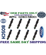 PACK OF 8 (8x) Bosch OEM Fuel Injectors for 2003, 2004 Ford Expedition 5.4L V8 - £82.69 GBP