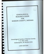 Genealogical Research Guide for Marion County Indiana 1999 Edition - $26.52 CAD