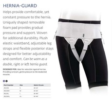 DJO Bell-Horn Deluxe Inguinal Hernia Guard Left, Right or Double Large - $24.25