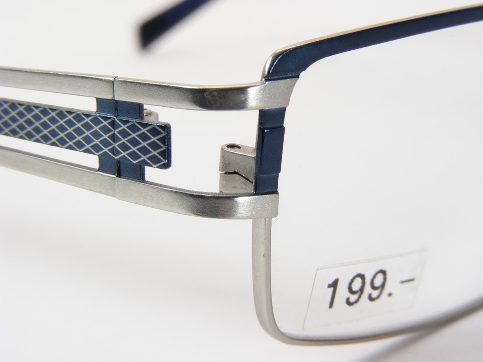 Vintage OU 33.538.02 Blue /Silver UNIQUE RARE EYEGLASSES GLASSES FRAME 55-17-135 Item image 6