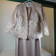 R&amp;M Richards Karen Kwong Women Pink Floral Blazer Sheath Dress Set NO SI... - £30.93 GBP