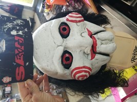 Jigsaw Billy the Puppet Latex Halloween Mask Russ Lukich 2014 Trick Or Treat Saw - £22.99 GBP