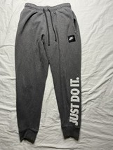Nike Sportswear Club Fleece Pants Men&#39;s Medium Gray Athletic Pants BV511... - $25.00