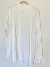 Eagle USA Men&#39;s Tall HeavyWeight Cotton Long Sleeve Tshirt White Sze M Pre-owned - £8.21 GBP