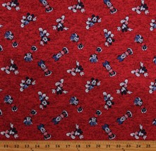 Cotton Mickey Minnie Mouse Patriotic Kids Disney Fabric Print by Yard D306.61 - £7.82 GBP