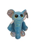 Redemption Plus Blue Sparkley Stars Shimmery Elephant Plush Stuffed Anim... - £11.73 GBP