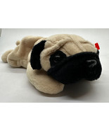 Ty Beanie Babies 1996 Retired Pugsly The Pug Dog With Tags - $12.86