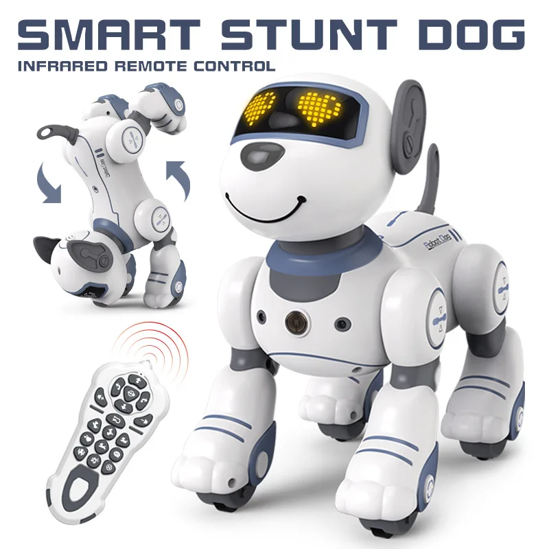 Emo RC Robot Electronic Dog Stunt Dog Voice Command Programmable Touch-sense - £53.54 GBP