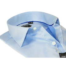 Men's Shirt Christopher Lena PROPER 100% Cotton Wrinkle Free p720ttsr Blue Slim image 5