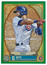 2021 Topps Gypsy Queen #65 David Bote Chicago Cubs Green Parallel - £1.57 GBP
