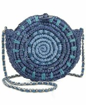 I.N.C. International Concepts Straw Circle Crossbody, Blue MSRP $49 - £13.14 GBP