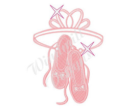 Ballet Slippers - Machine Embroidery Design - £2.79 GBP