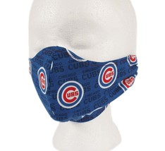 Handmade 2 Layer Face Mask Reusable Washable Chicago Cubs - £8.73 GBP