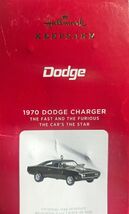 Hallmark Keepsake Ornament 2021 Fast and Furious 1970 Dodge Charger 1st NEW - $34.90