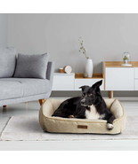 Life Lounger Dog Bed, Tan, Machine Washable, Plush, Extra Large, 42&quot; x 32 - $52.97 CAD