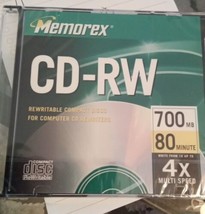 New Memorex CD-RW 700 Mb 80 Mins 4x Multi Speed - $2.97