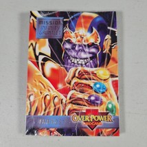 Marvel Trading Cards New Overpower Mission Sealed Pack With Thanos Card On Top - £8.48 GBP