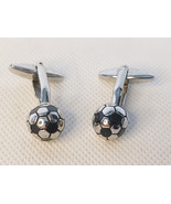 Silver Tone 3D Football Cufflinks - $498.48 MXN