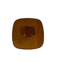 Longaberger Woodcrafts Square Basket Lid 5.5&quot; Replacement Wood With Handle  - £18.38 GBP