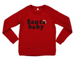 NEW Womens Santa Baby Christmas Holiday Graphic Sweatshirt ladies jr. sz... - $12.50
